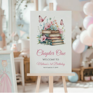 Affiche Chapitre Un 1ère Fille Livre Premier Anniversaire