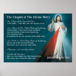 Affiche Chaplet de miséricorde divine