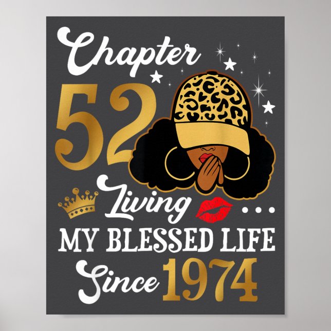 Affiche Chapter 52 Living My Blessed Life Since 1974 Afro  (Devant)