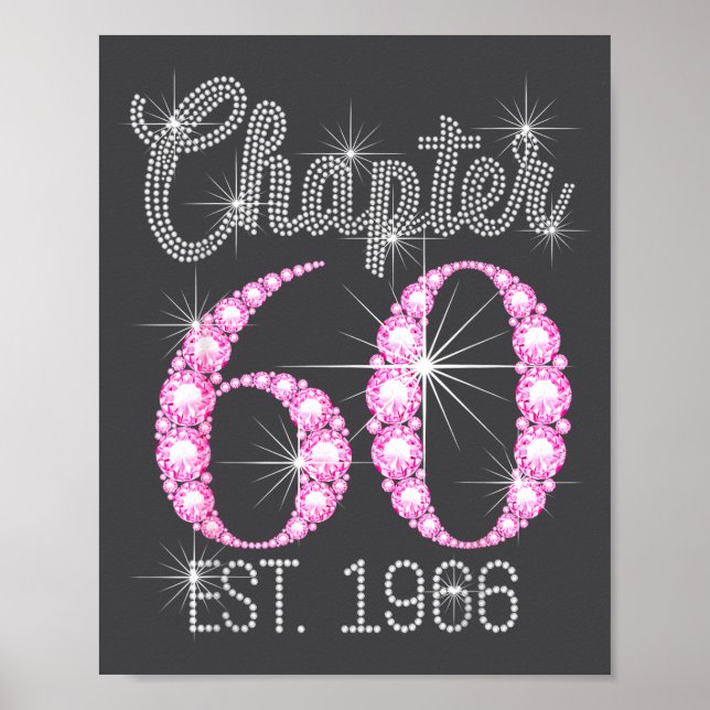 Affiche Chapter 60 Est 1966 Happy 60th Birthday Gift  (Devant)