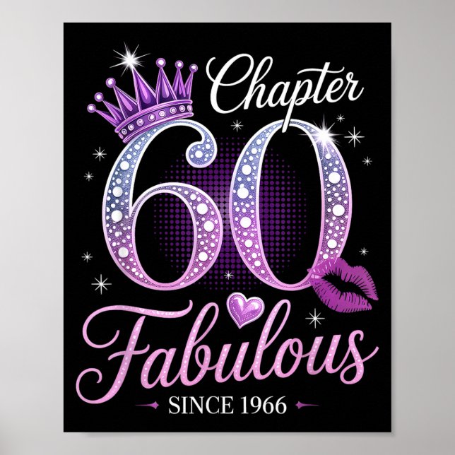 Affiche Chapter 60 Fabulous Since 1966 60th Birthday Queen (Devant)