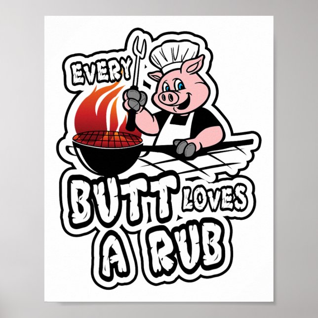 Affiche Chaque Beurre Aime Un Fumeur De Viande Fruit (Devant)