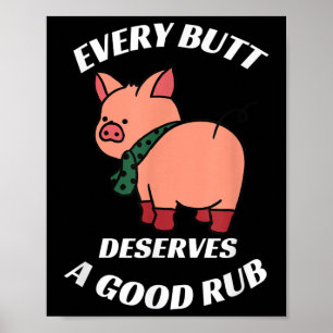 Affiche Chaque Bouc Mérite Un Bon Boucher Grillant Fu