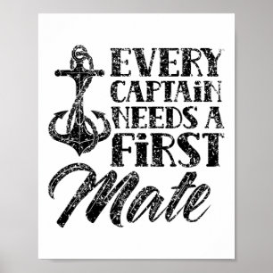 Affiche Chaque capitaine a besoin d'un premier yacht de na