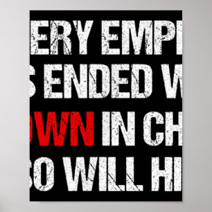 Affiche Chaque Empire S'Est Terminé Avec Un Clown Au Pouvo