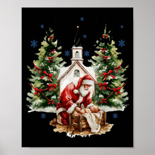 Affiche Chaque genou fléchira Santa Chr chrétien religieux