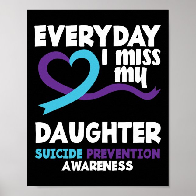 Affiche Chaque Jour Ma Fille Prévention Suicide Awa Me Man (Devant)