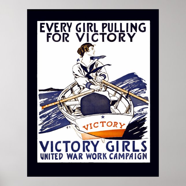 AFFICHE CHAQUE PETITE FILLE QUI PLAIDE POUR LA VICTOIRE 19 (Devant)