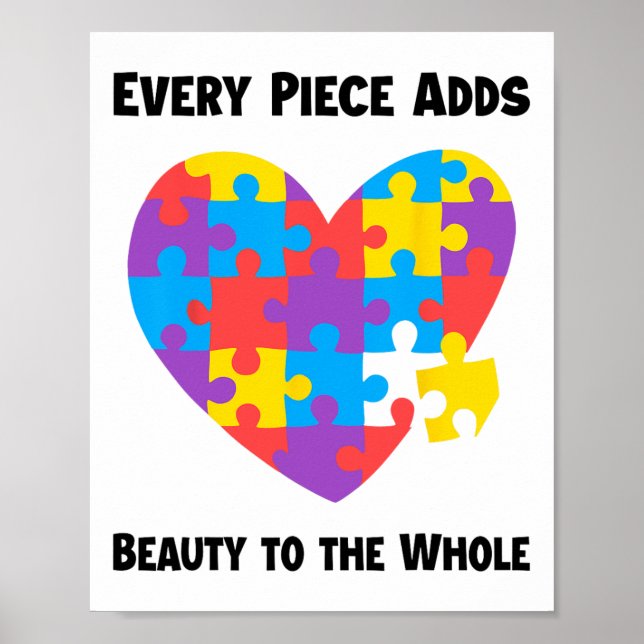 Affiche Chaque Pièce Ajoute De La Beauté À L'Ensemble Du S (Devant)