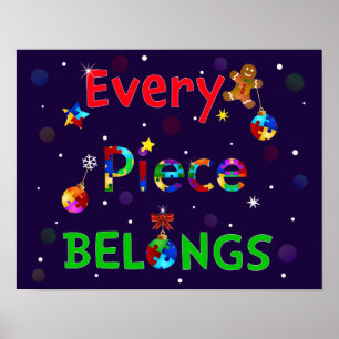 Affiche Chaque pièce appartient à Noël