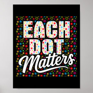 Affiche Chaque Point S Polka Dot Amour Joyeux Jour Point E