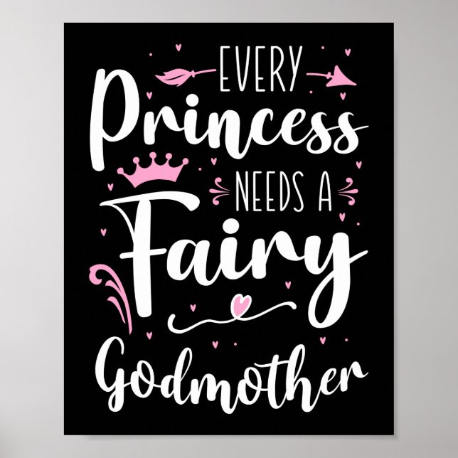 Affiche Chaque Princesse A Besoin D'Une Godmère Fée (Devant)