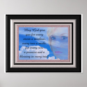 Affiche Chaque tempête un arc-en-ciel - art imprimé