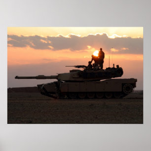 Affiche Char de bataille de M1A1 Abrams