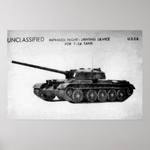 Affiche Char de bataille du Soviétique T-54