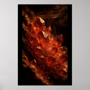 Affiche Charbon ardent de cristal — Sphère de cristal, fle