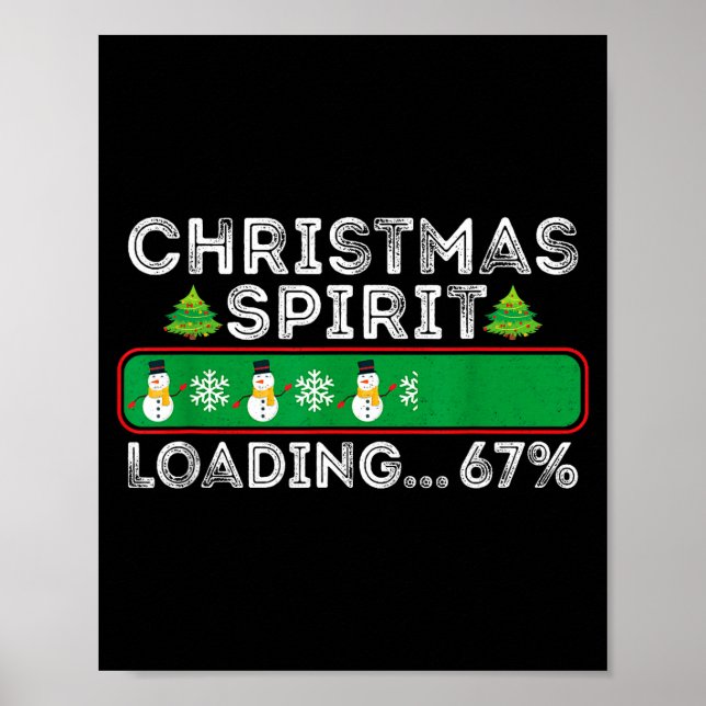 Affiche Chargement de Srit de Noël 67 Six Sept Mème Drôle  (Devant)