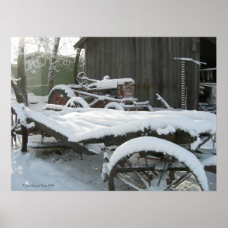 Affiche Chariot à neige