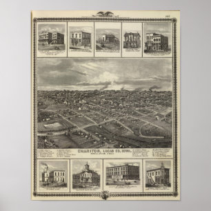 Affiche Chariton, entreprises de l'Iowa à Davenport