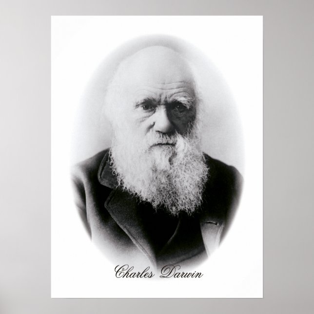 Affiche Charles Darwin Vignette (Devant)
