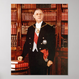 Affiche Charles De Gaulle Portrait