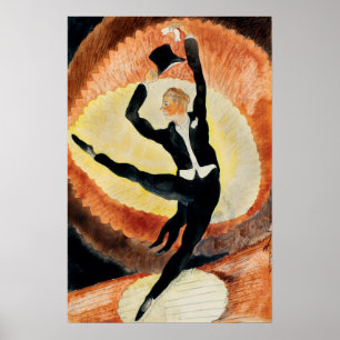 Affiche Charles Demuth Danseuse acrobatique masculine avec