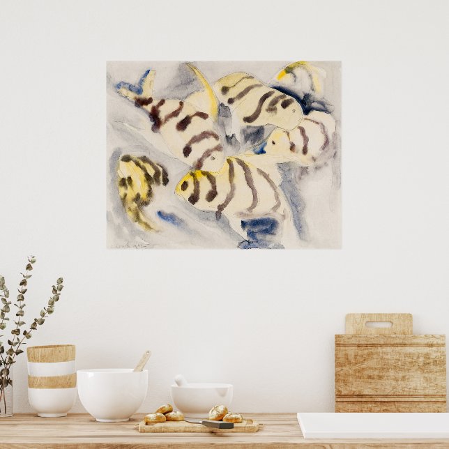 Affiche Charles Demuth Fish Series No. 3 American Modernis (Cuisine)