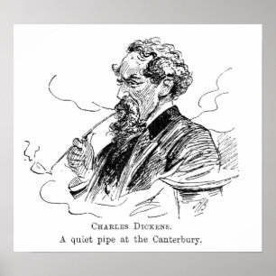 Affiche Charles Dickens. Une conduite tranquille au Canteb