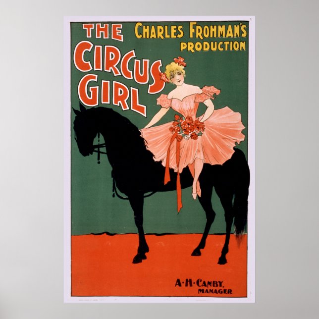 Affiche Charles Frohman's Production, The Circus Girl 3 (Devant)