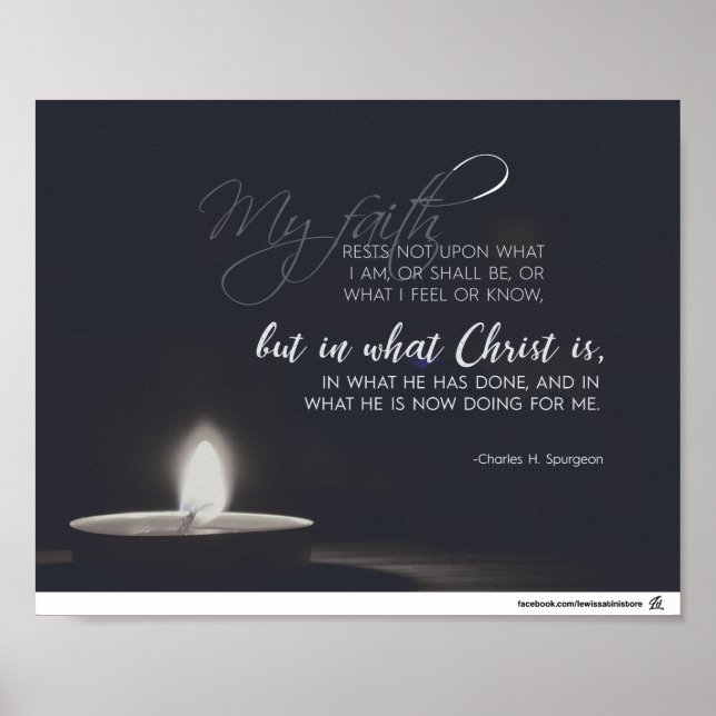 Affiche Charles H. Spurgeon - dans le Christ seul (Devant)