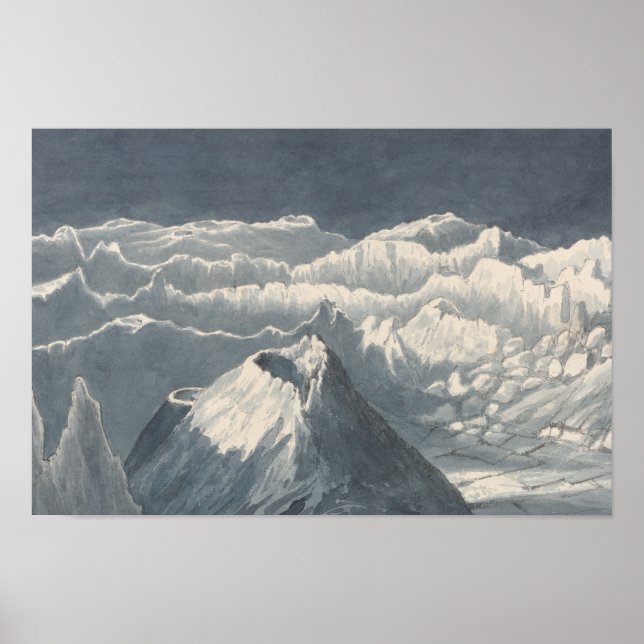 Affiche Charles Hamilton Smith - Cratère lunaire (Devant)