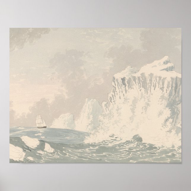 Affiche Charles Hamilton Smith - Situation de S.M.S. Hecla (Devant)