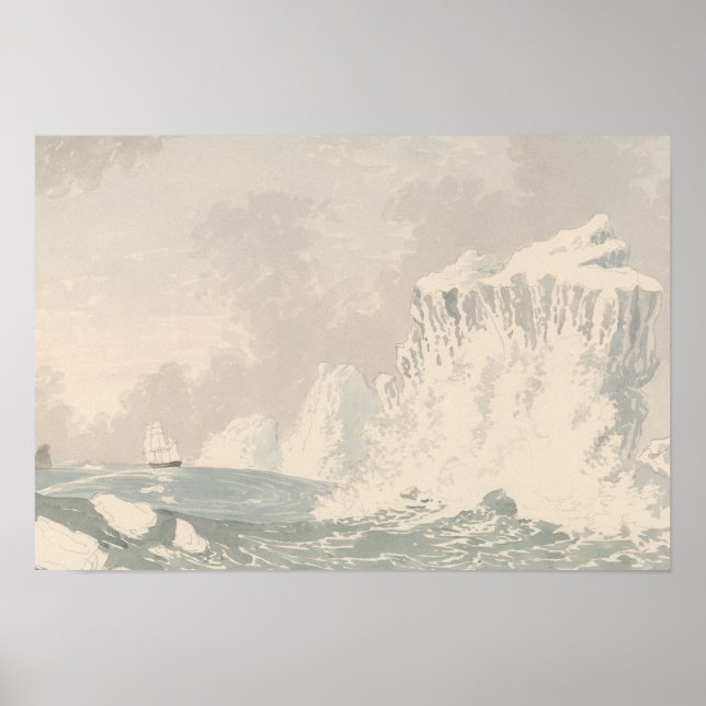 Affiche Charles Hamilton Smith - Situation de S.M.S. Hecla (Devant)