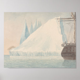Affiche Charles Hamilton Smith - Un iceberg et un ours pol