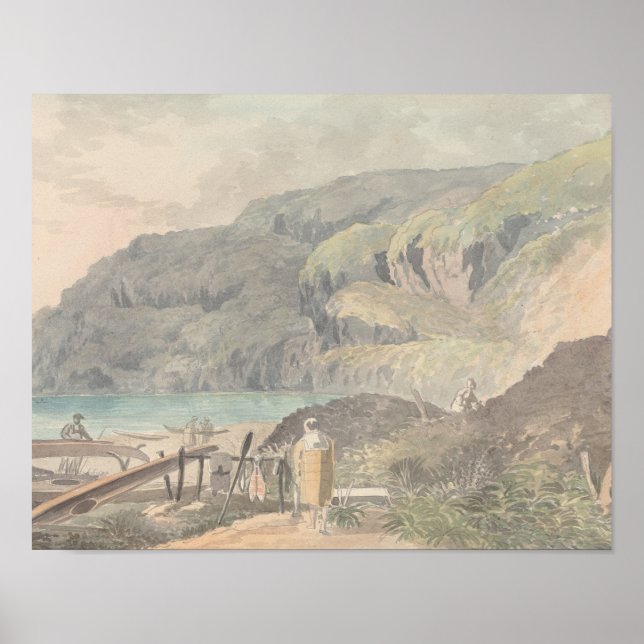 Affiche Charles Hamilton Smith - Vue sur un lac (Devant)