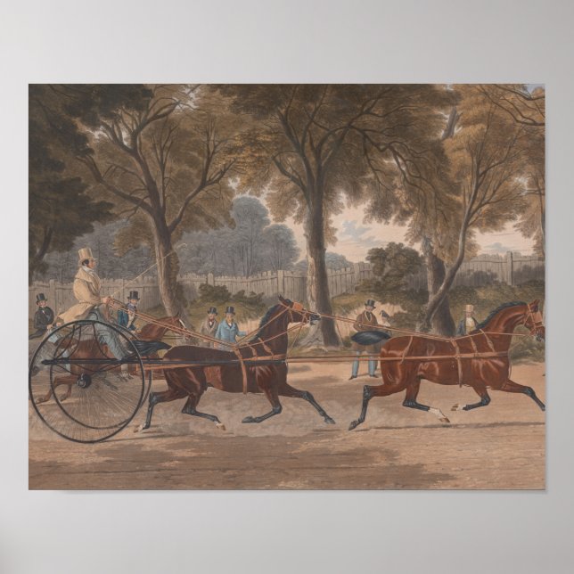 Affiche Charles Hunt - Match de Trot extraordinaire (Devant)