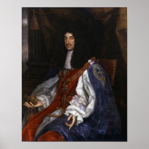 Affiche Charles II dans Garter Robes - John Michael Wright