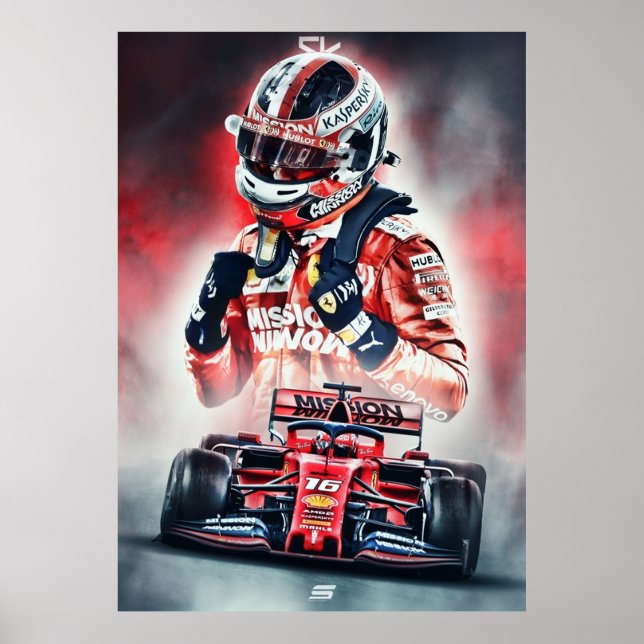 Affiche Charles Leclerc (Devant)