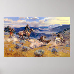 Affiche Charles M. Russell's Loops and Swift Horses (1916)