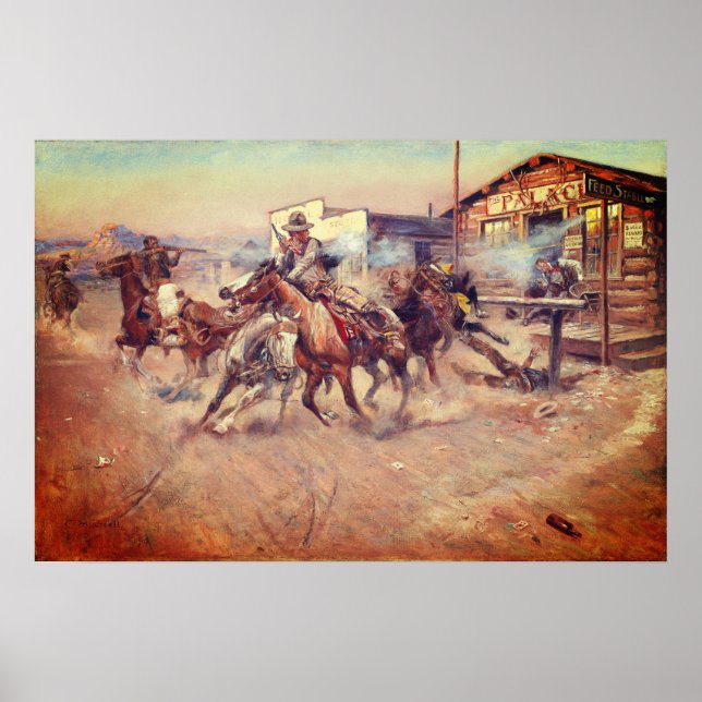 Affiche Charles Marion Russell – Fumée d'un .45 (Devant)