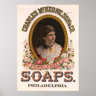 Affiche Charles McKeone, Son & Co., Antique Soap Ad