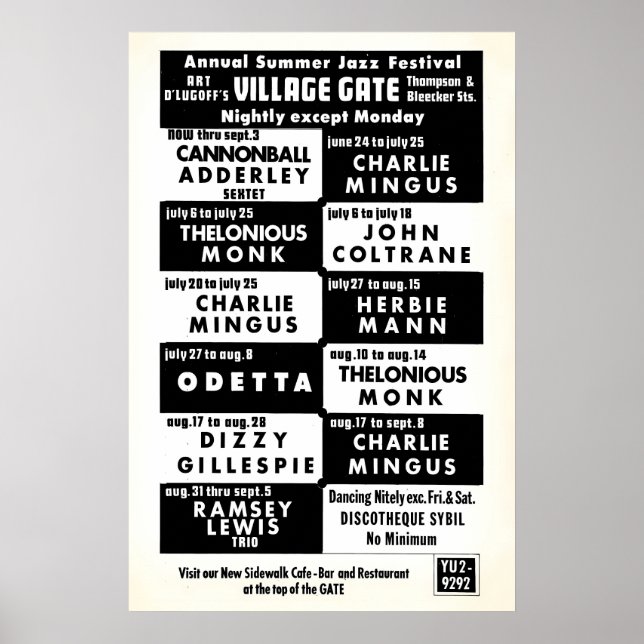 Affiche Charles Mingus - Thelonious Monk - John Coltrane (Devant)