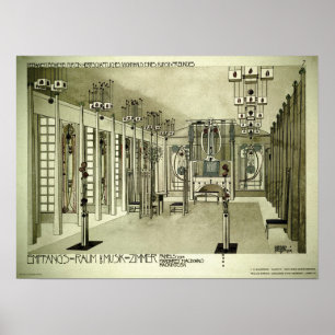 Affiche Charles Rennie Mackintosh 1901 Dessin