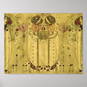 Affiche Charles Rennie Mackintosh - Le Wassail