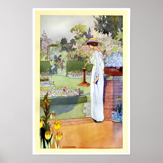 Affiche Charles Robinson - Notre jardin sentimental 1914 (Devant)