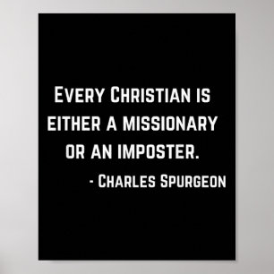 Affiche Charles Spurgeon Cite Missionnaire Ou Imposteur Ch