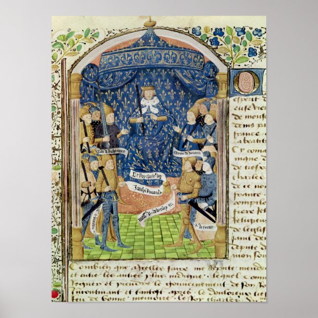 Affiche Charles VII Encerclé par sa Cour (Devant)