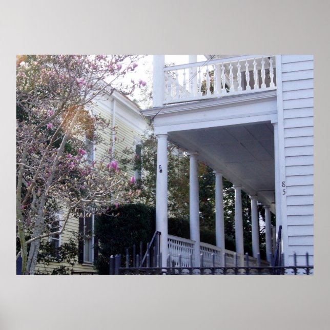 Affiche Charleston historique, SC (Devant)