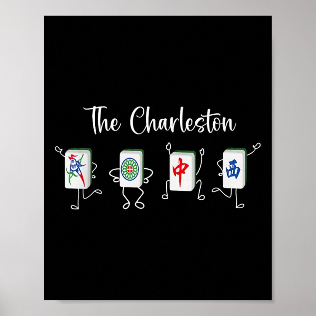 Affiche Charleston Mahjong, Danse Funny Mahjong (Devant)
