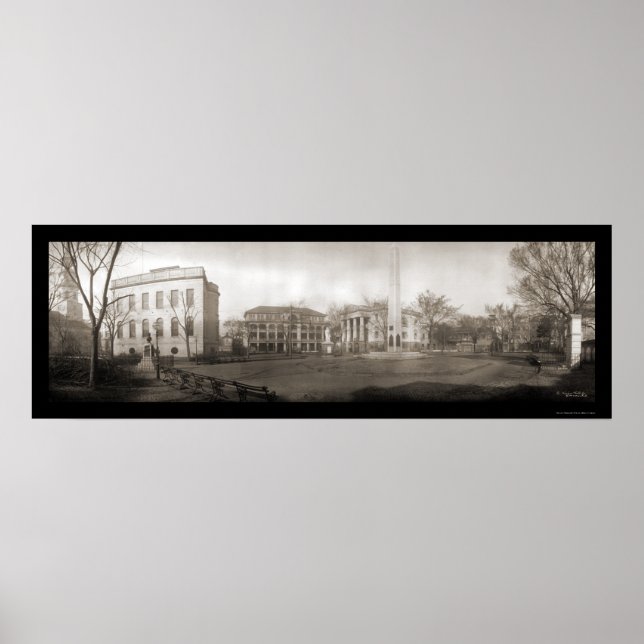 Affiche Charleston SC Photo Carré 1909 (Devant)